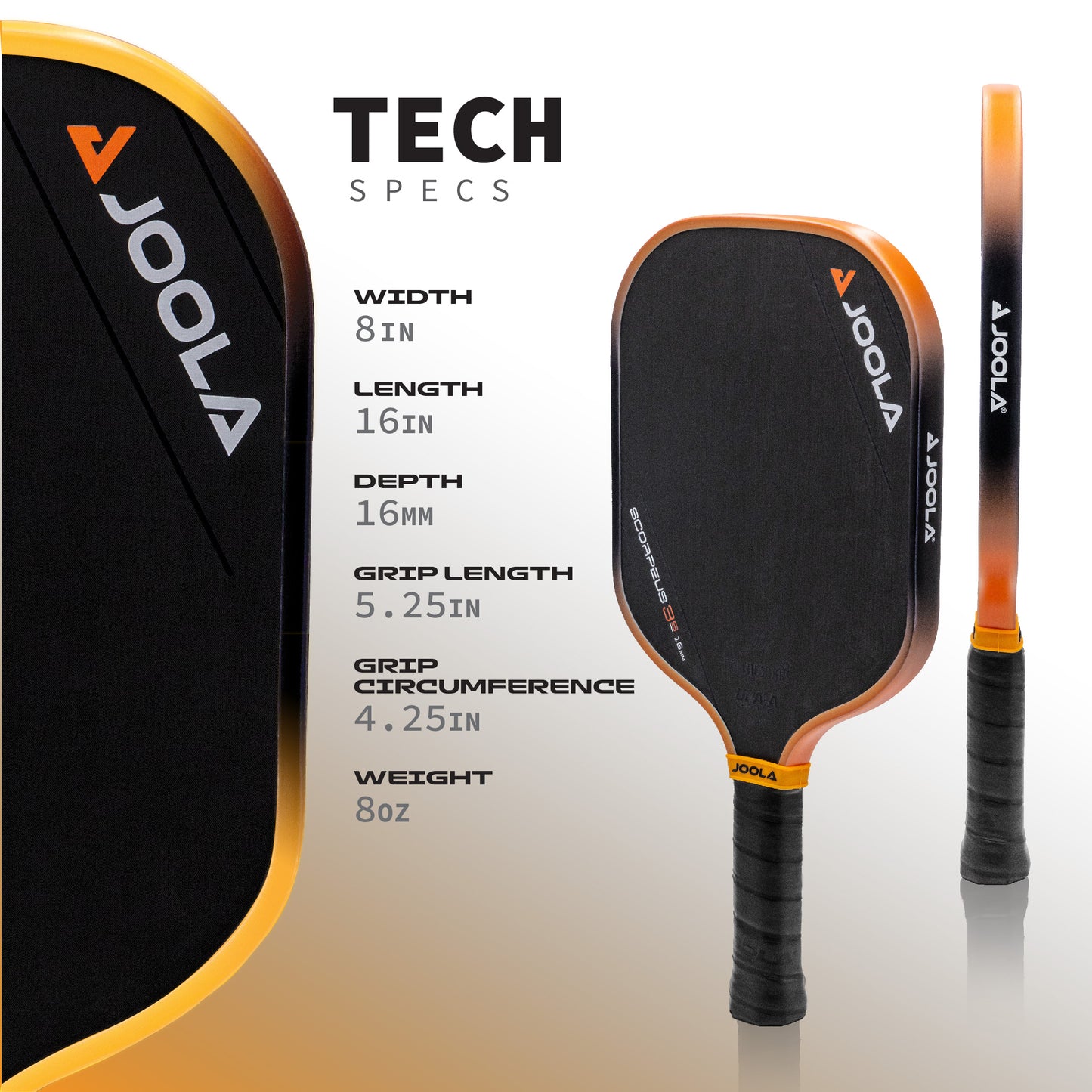 Collin Johns Scorpeus 3S 16mm Pickleball Paddle